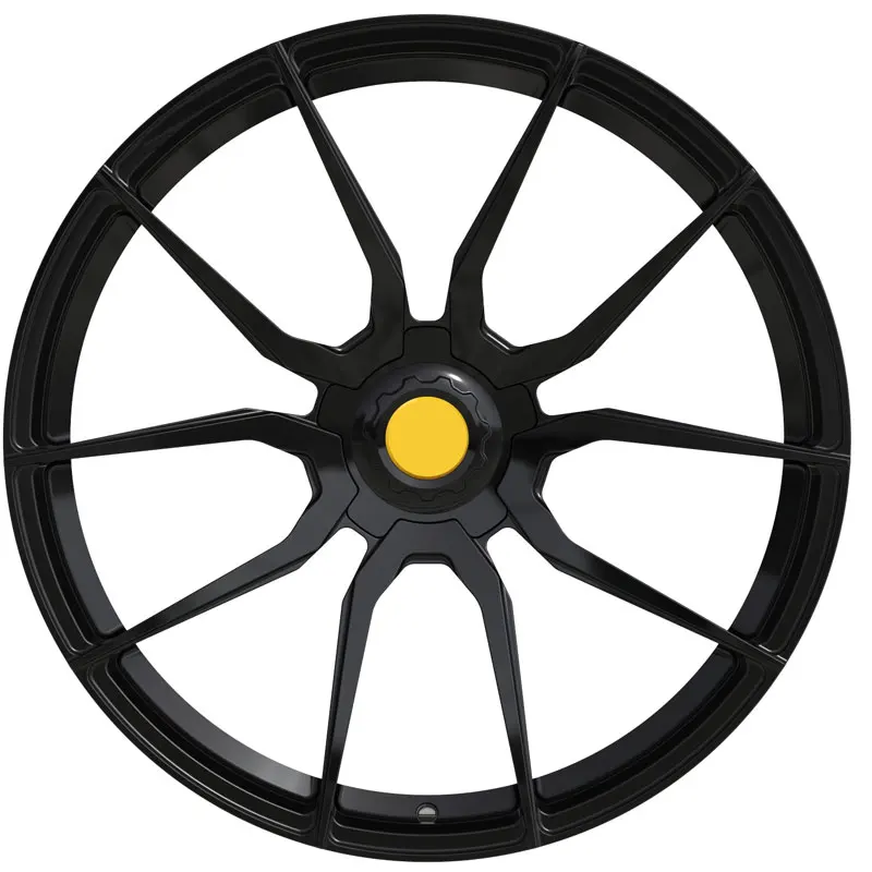 Maining Forged Flat Free Rims Black Plating Forged Custom Wheels 6061-t6 Aluminum Alloy Forged Car Wheel Rim