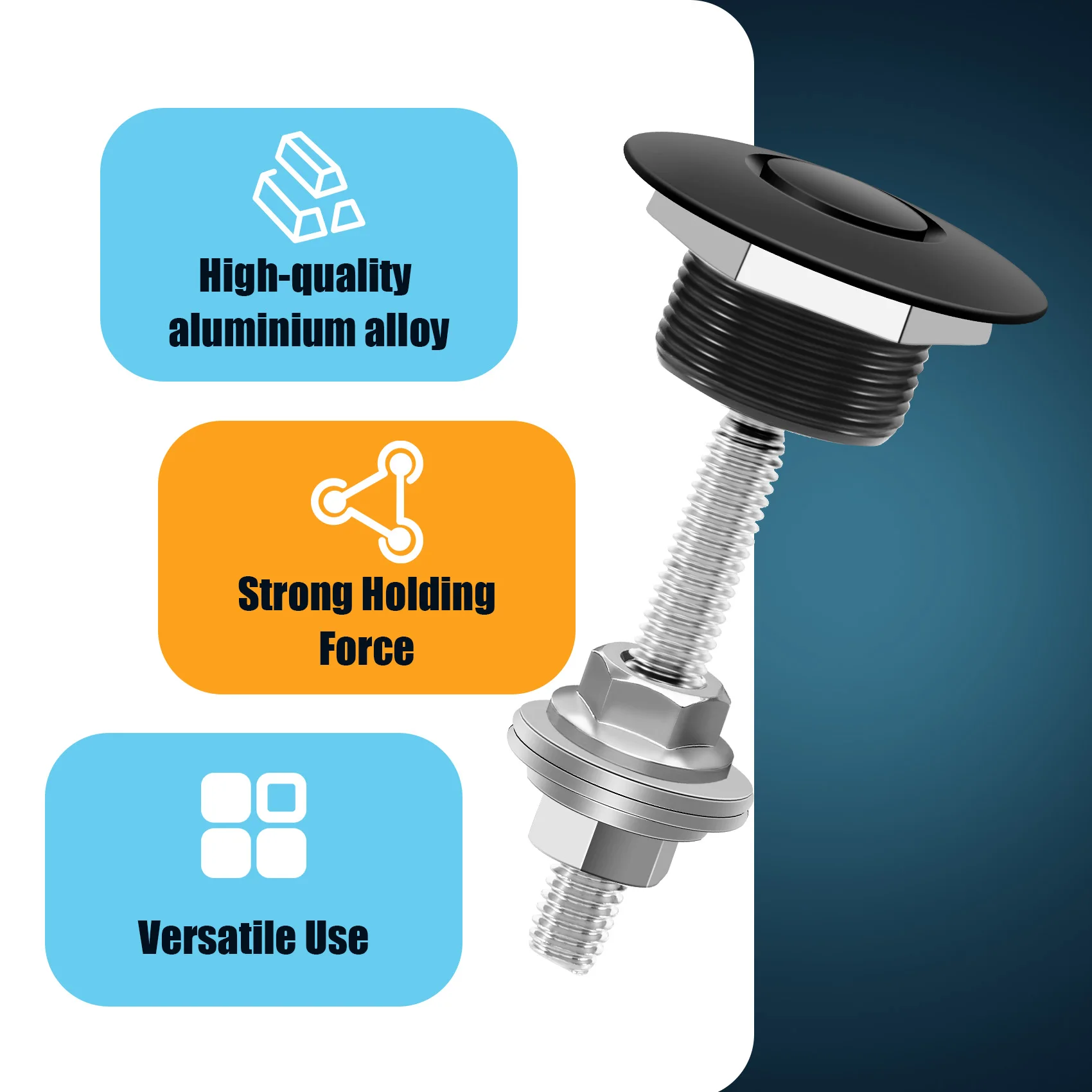 4х кнопочный быстросъемный зажим для бампера автомобиля