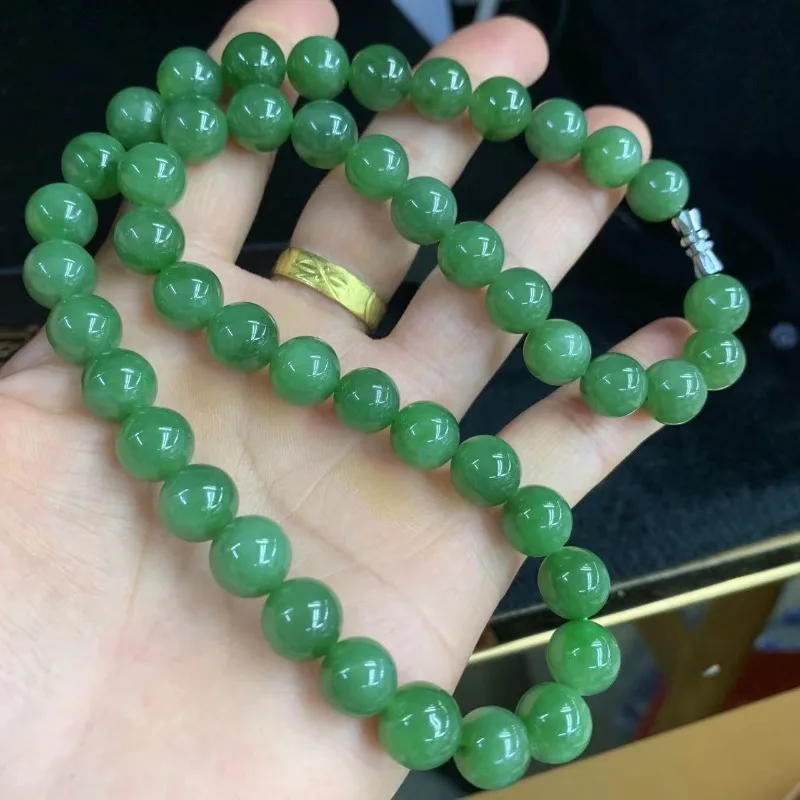 Collier jaspe Hetian 10 mm