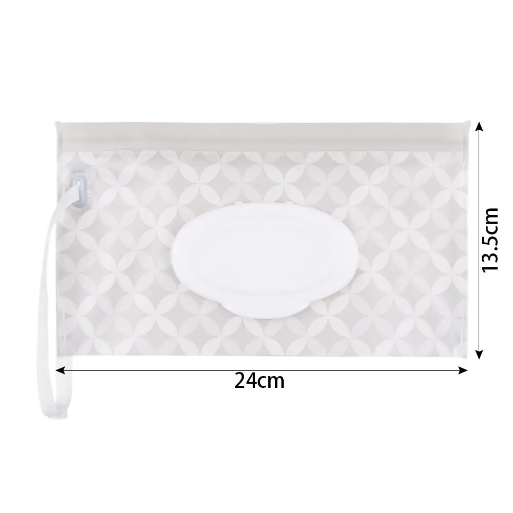 1szt Fashion Cute Baby Product Snap-Strap Flip Cover Portable Wet Wipes Bag Cosmetic Pouch Tissue Box Akcesoria do wózka dziecinnego