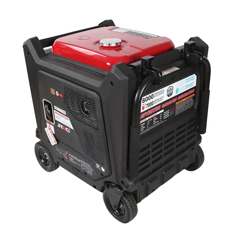 SENCI China 7KW 6KW Petrol And LPG Dual Fuel Silent Inverter Generator For Sale