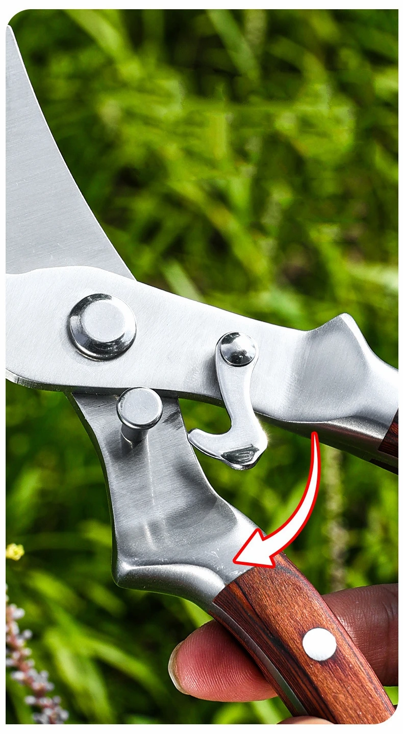 Multifunktionale Garten Trimmen Werkzeug Gartenschere Garten Werkzeuge Arbeitsersparnis Schere Gartenpflanze Scharfe Zweig Pruners – Detail 5