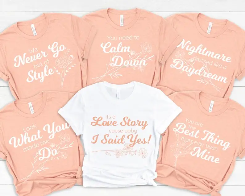 

Bachelorette party shirt It’s a love story shirt Bridal shower Party bridesmaids shirt Girls trip Marry you with paper rings y2k