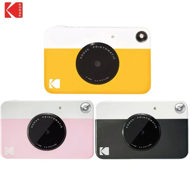 Full-Color Instant Print Camera KODAK Printomatic Starter Bundle Zink Optional 20/40 Photo Paper Photos On 2x3 Sticky-Back Paper
