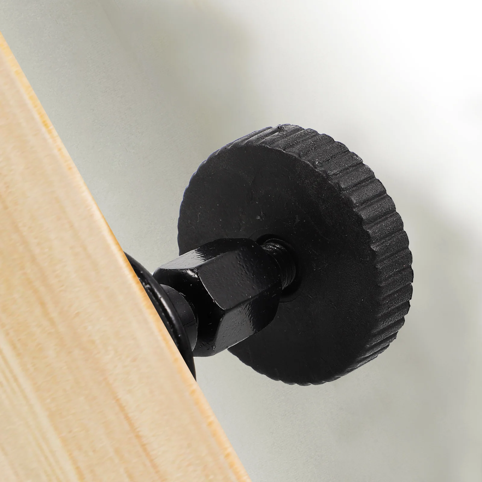 

4Pcs Adjustable Threaded Bed Frame Stopper Headboard Fixers Noise Reducer Self-Adhesive Design Metal Headboard Stoppers