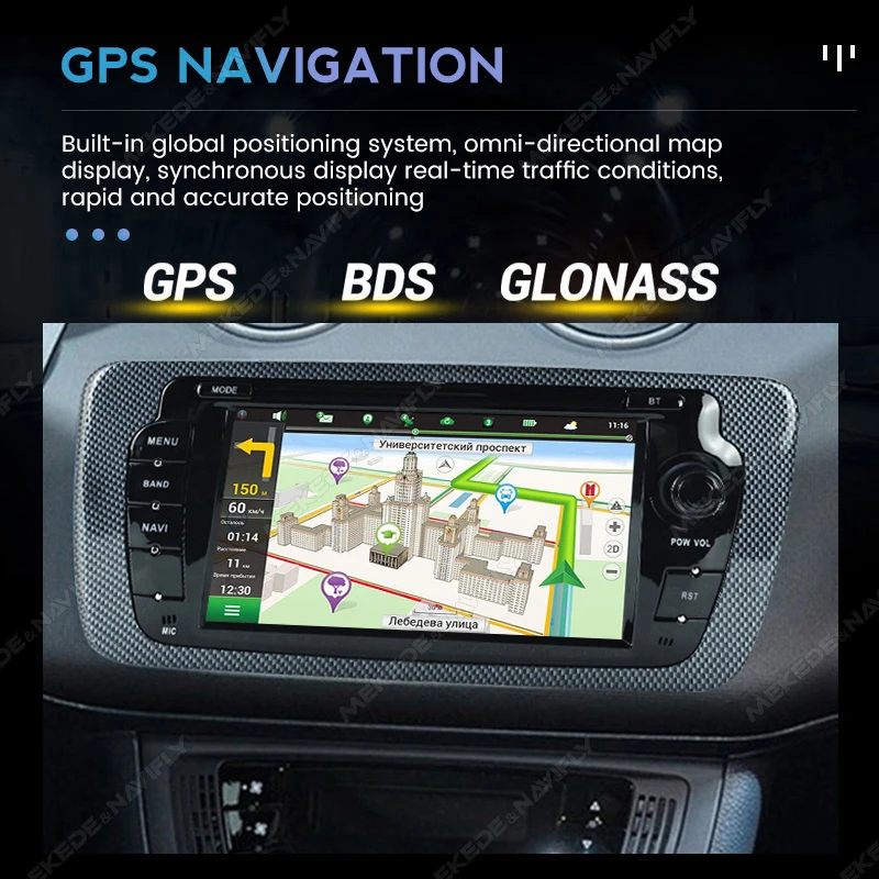 راديو سيارة لاسلكي لمقعد إيبيزا ، أندرويد أوس ، مشغل فيديو متعدد الوسائط ، نظام تحديد المواقع ، 2 دين أوتو راديو ، RDS ، 6J ، ،! ،! ،! #3