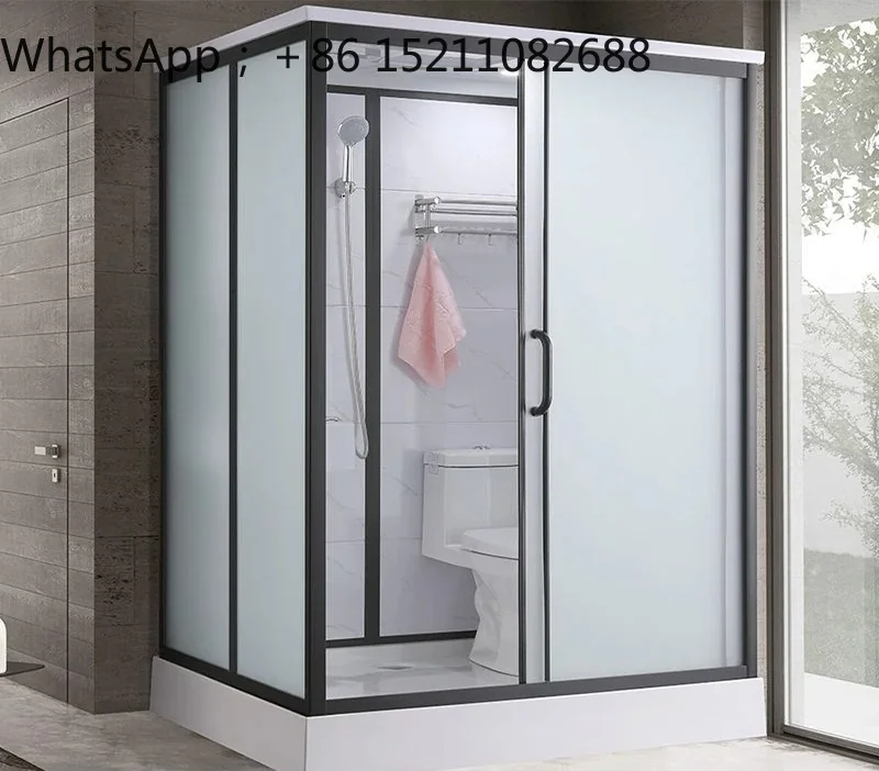 LLY fully functional integrated shower toilet cabin, domestic enclosed bathroom unit, rural outdoor toilet