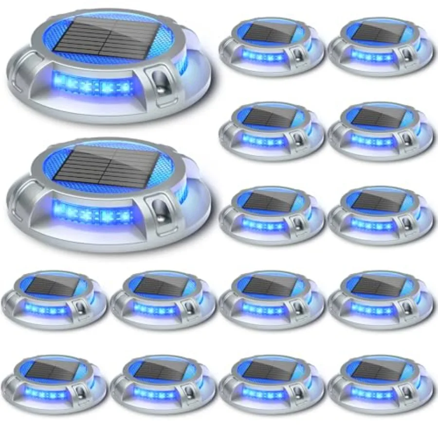 

Солнечные светильники для подъездных дорог, уличные, 6 светодиодов, водонепроницаемые, для террас, доков, пешеходных дорожек, ступеней, сада