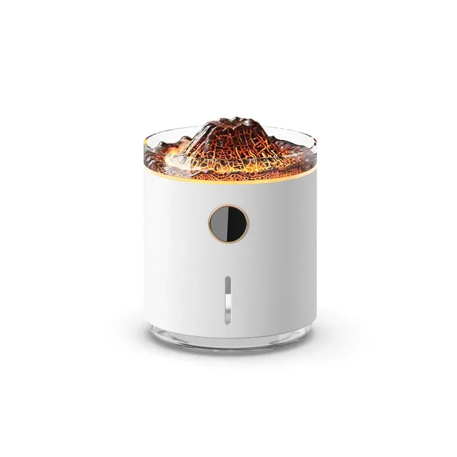Vulcano Fiamma Diffusore di oli essenziali 350ML Anello di fumo Umidificatore USB Ad ultrasuoni Mist Maker Fragranza Mini Umidificatore