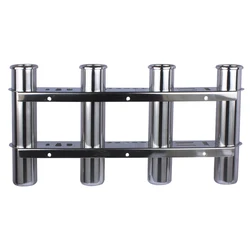 Marine Boat Yacht Accessories Stainless Steel 4 Tube Fishing Rod Storage Holder Rack & Boat Organiser