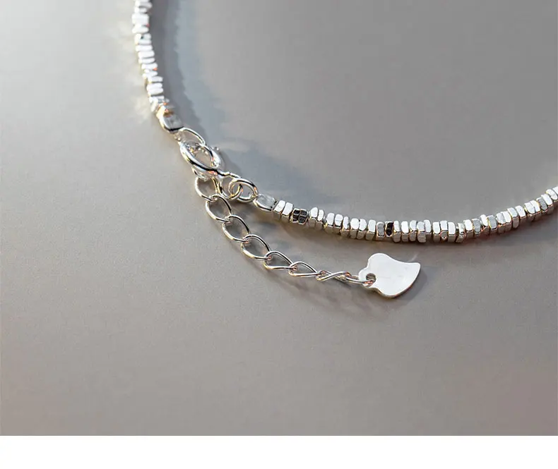 La Monada 15+4.5cm Simple Irregular Bracelets For Women Silver 925 Sterling Jewelry Fine 925 Sterling Silver Women's Bracelet