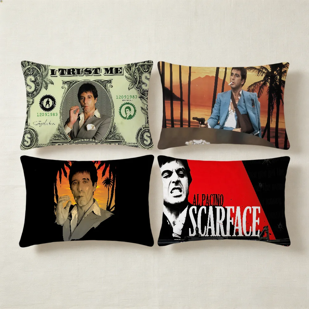 Movie S-Scar-face-e Cushion Cover Hit Product Home Sofa Living Room Double-sided Soft Decorative Pillow Cover