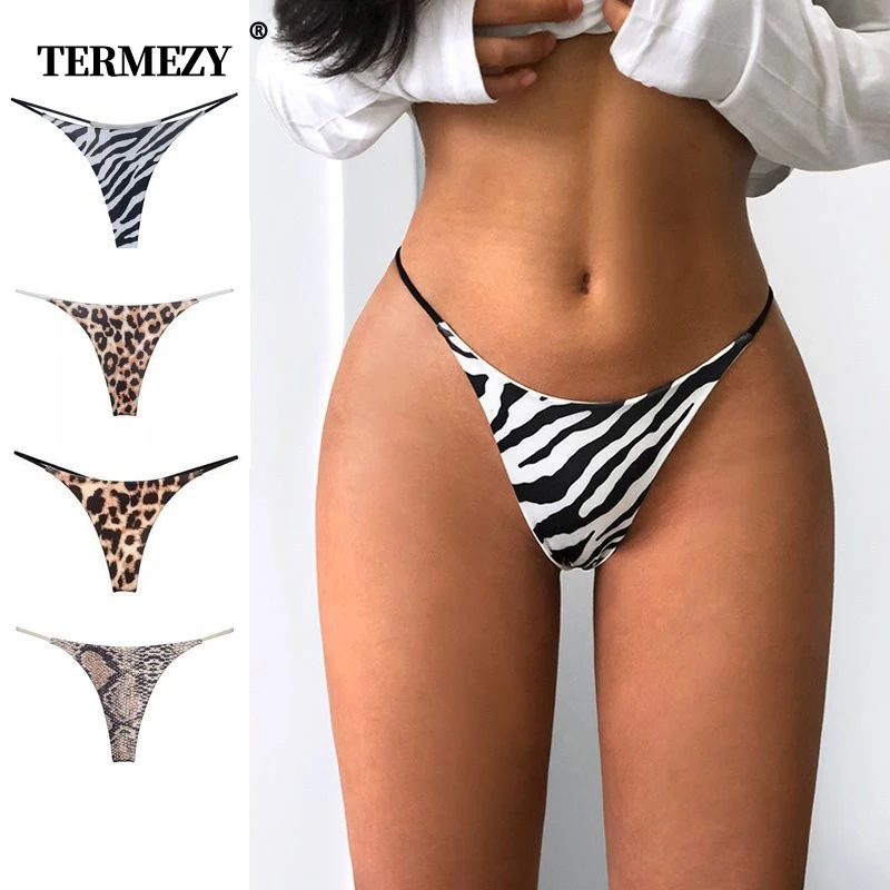 TERMEZY Women Low-Rise G-string Sexy Lingerie Cotton Panties Women\'s Underwear Panty Female Briefs Breathable Thong