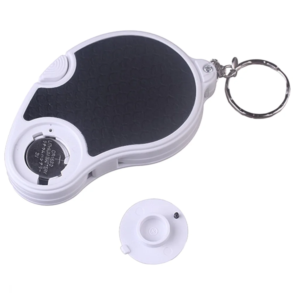 Folding Magnifying Glass Pocket with Lights Portable Magnifier Acrylic Lens Keychain Lighted