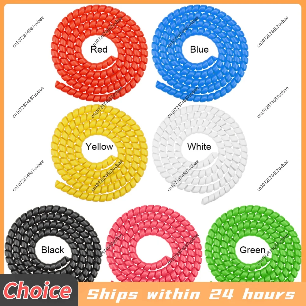10mm OD Spiral Wire Wrap 1M Cable Protective Tube For M365 PRO 2 E-Scooter Universal Brake Line Sleeve For Bicycle Motorbike