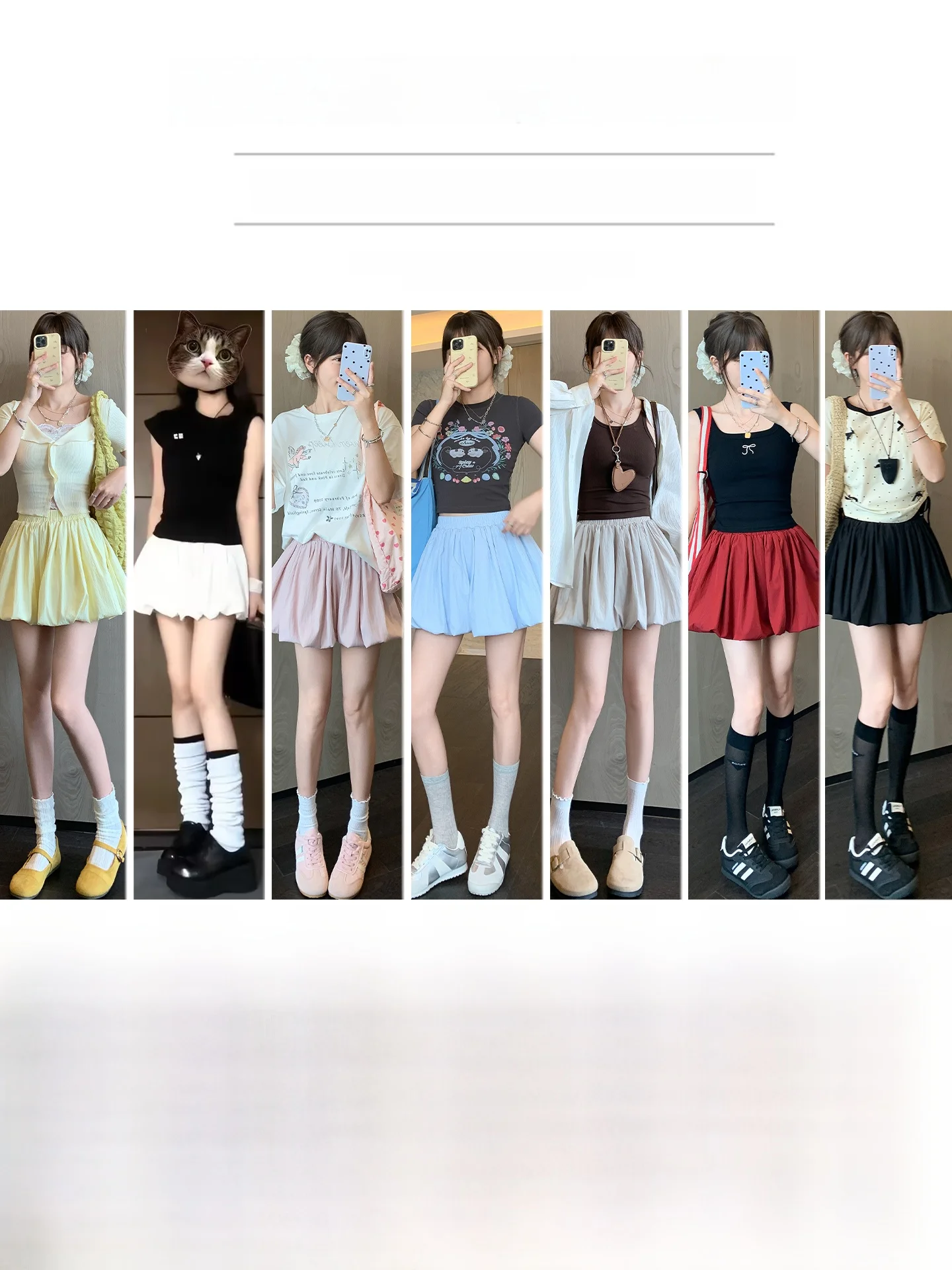 Jupe pantalon à bourgeons de fleurs blanches pour femmes, jupe trapèze fine et ample, décontractée, coréenne, taille haute, polyvalente, moelleuse, été