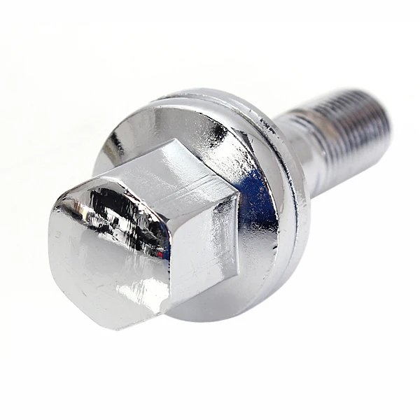 

17mm 4PCS M12x1.25 Car Aluminum Chrome Wheel Bolts Nuts Kit For Peugeot 1007 206 207 406 407 607 2000-2008