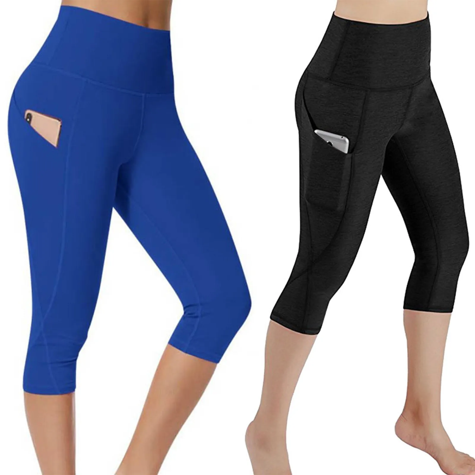 Yoga Shorts For Women Cotton Plus Out Yoga Sports Workout Women\'S Pants Running Pocket Leggings Shorts Leggings For Women