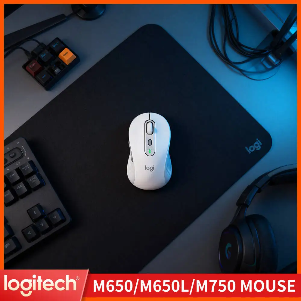 Silent M750 Bluetooth Mouse - SmartWheel Precision Scroll, Recycled Plastic, 10m Stable Range, Office Pick