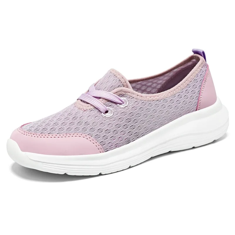 

Women Breathable Mesh Slip on Sneakers Lightweight Non Slip Walking Shoes Comfortable Soft Sole Casual Shoes for Daily Work Home