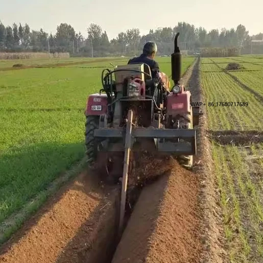 Ditching Device Two-wheel Drive Deep Soil Ditcher Trencher
