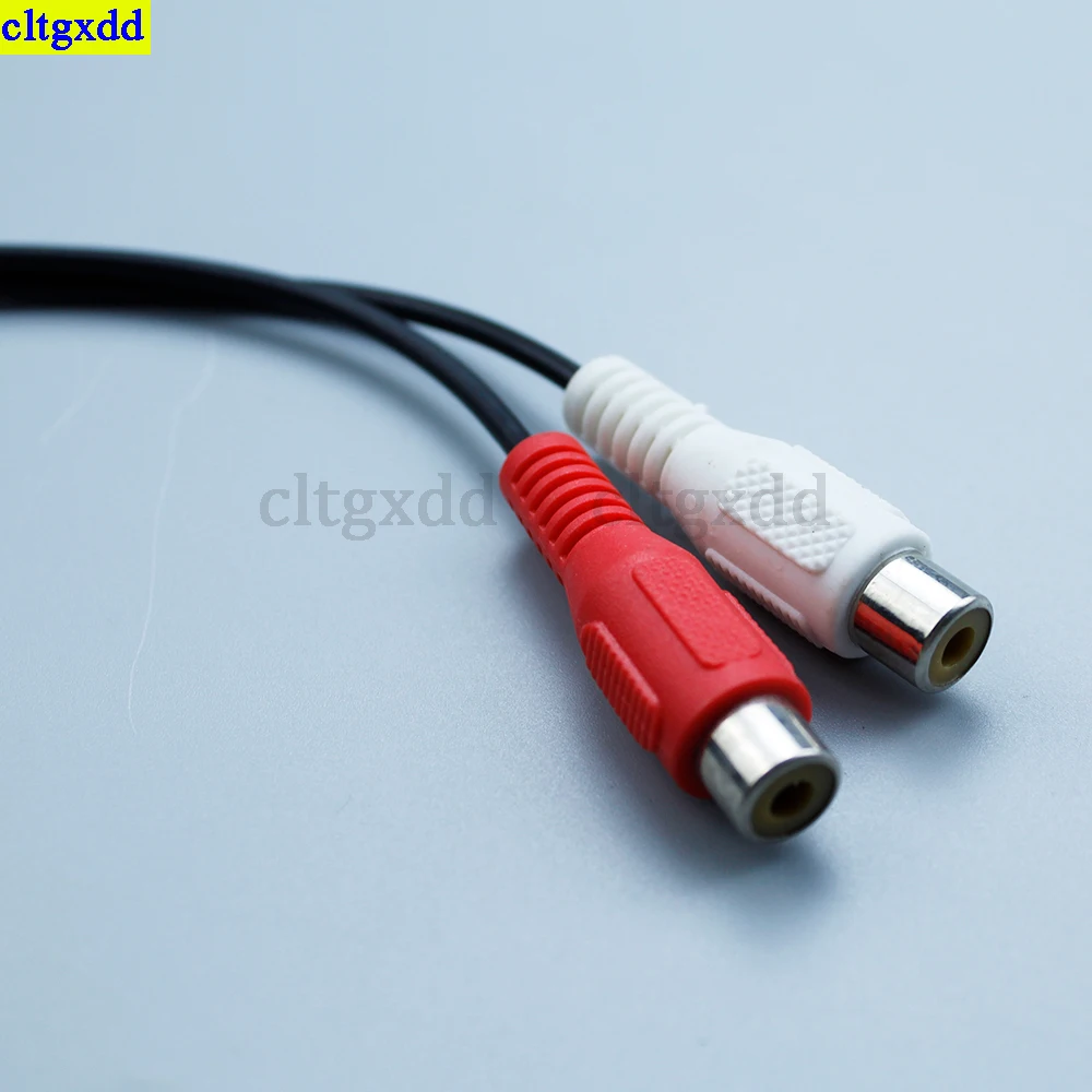 cltgxdd 1piece RCA male to 2RCA Female splitter audio speaker cable audio splitter splitter converter speaker 30CM power cord