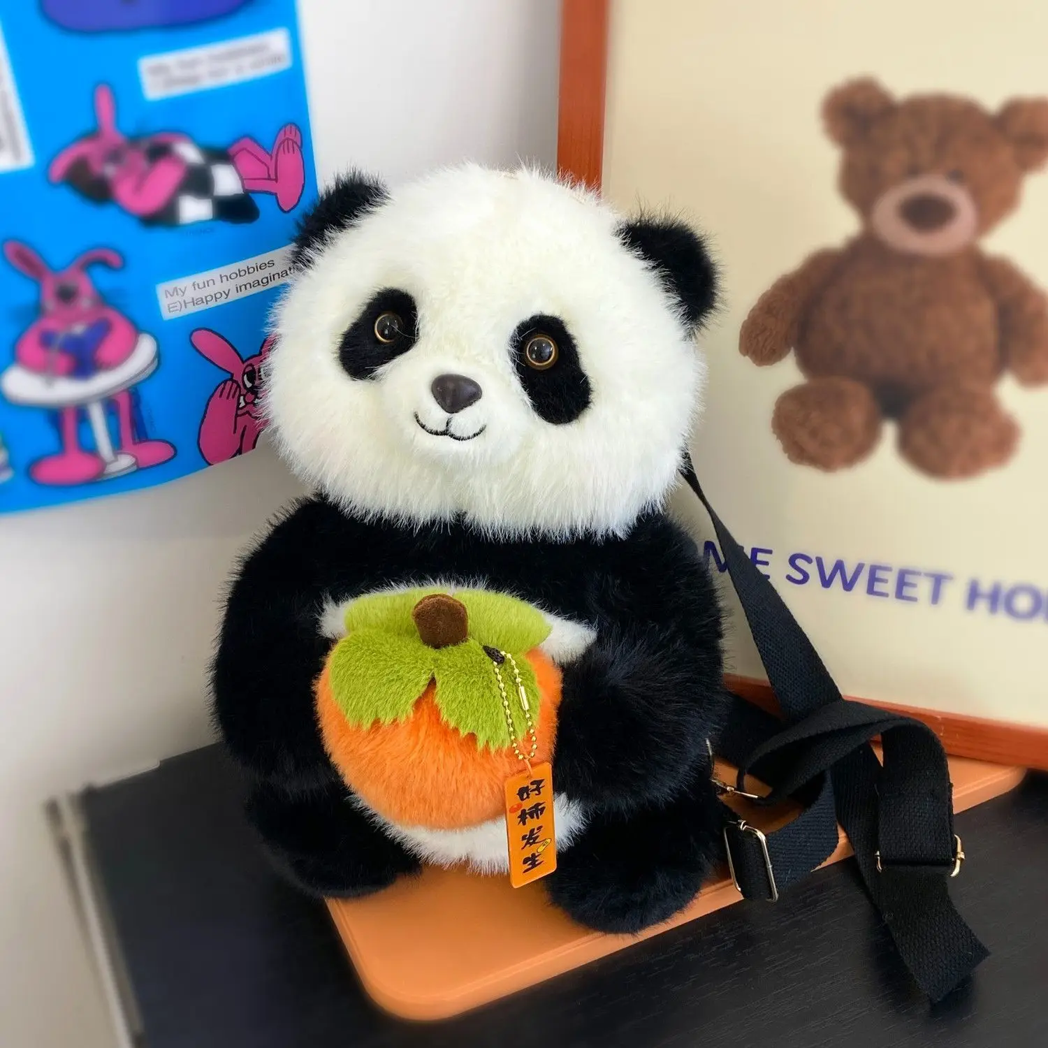 Kawaii Panda плюшевый рюкзак с милыми животными, плюшевая кукла, женская мягкая сумка через плечо для путешествий, вечеринки, женский подарок на день рождения