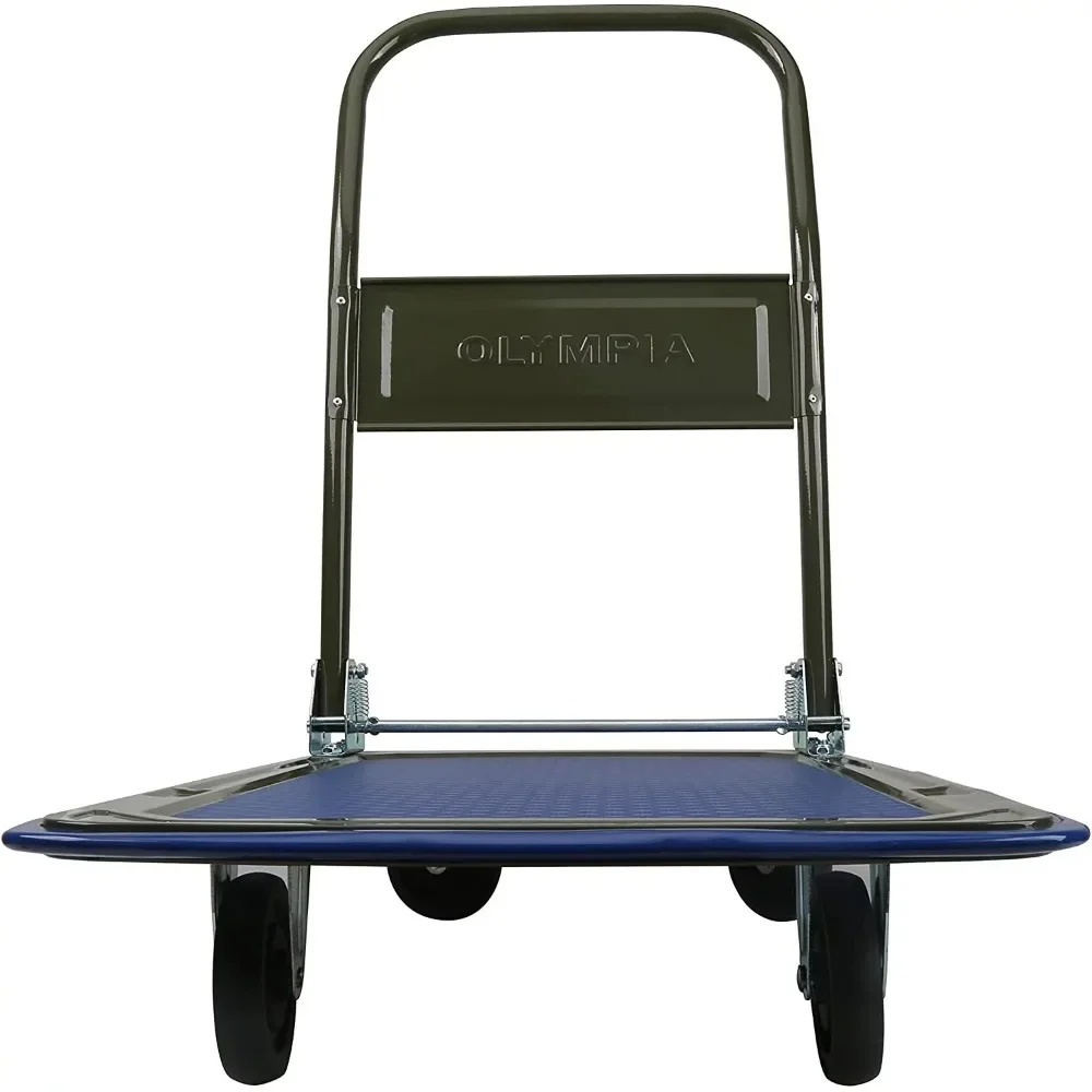 Olympia Tools 300 Pound Capacity Heavy Duty Utility Rolling Cart, Blue/Gray