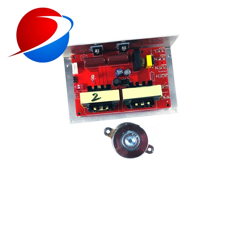 

28KHz 40KHz 50W Ultrasonic Generator PCB And Transducer For Lab Ultrasonic Cleaner OEM Cleaning Tank