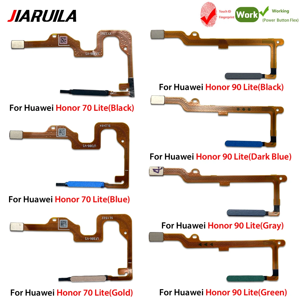 For Huawei Honor 50 70 90 Lite 50 SE Fingerprint Sensor Home Return Key Menu Button Flex Ribbon Cable