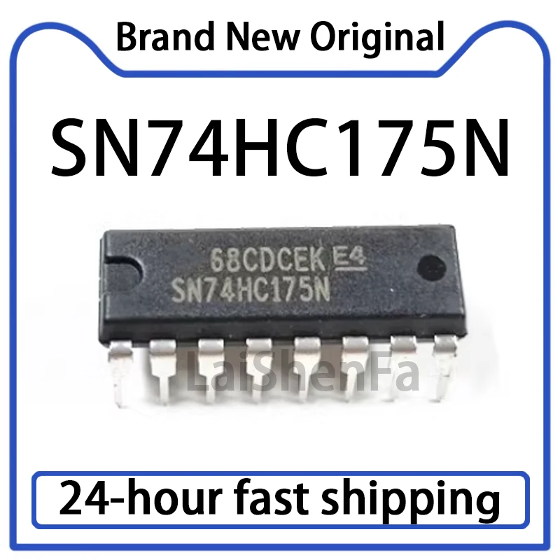 5PCS SN74HC175N Package DIP-16 Four Channel D-class Trigger Original in Stock