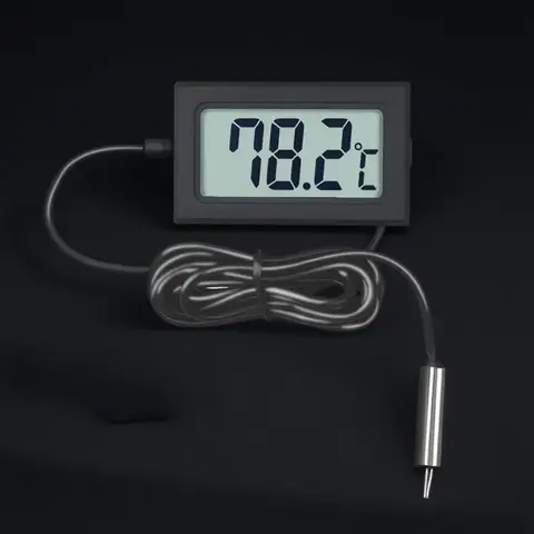 수족관 온도 측정용 LCD 디지털 온도계 미니 프로브 -50 ° C에서 110까지 ° C 1m 3m 5m 옵션