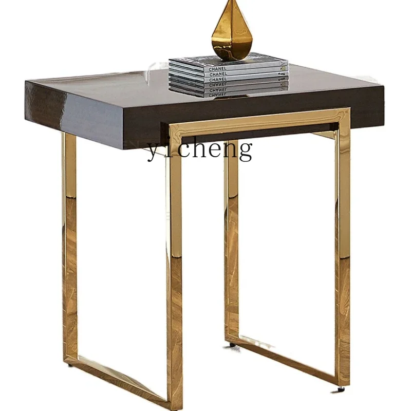 

XL Metal Stainless Steel Console Entrance Foyer Long Table Light Luxury Paint a Long Narrow Table