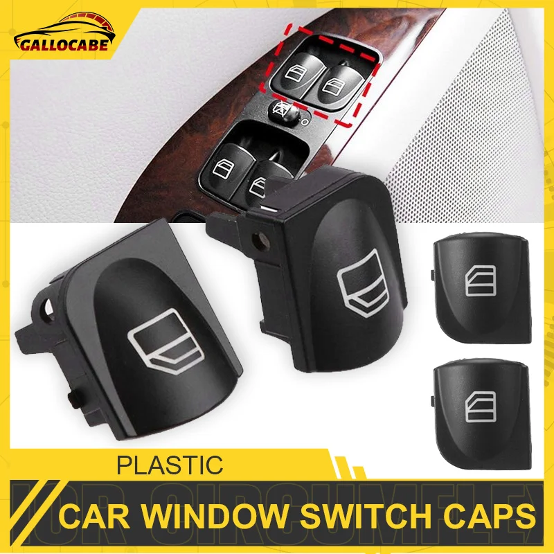 Car Window Switch Control Button Cover Replace For Part Number: A2038210679 / 2038200110 For Mercedes Benz W203 W208 C CLK