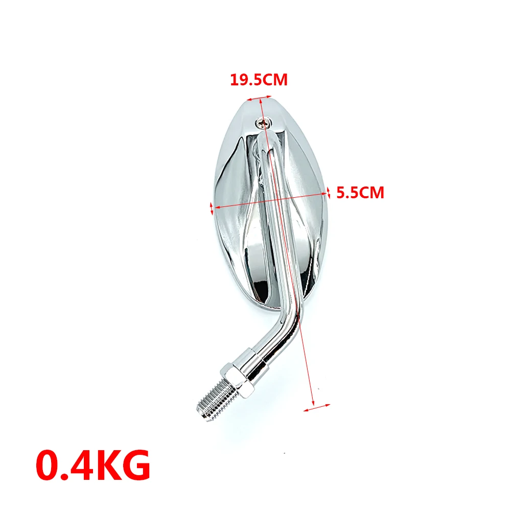 Universial 10mm New Motorcycle Mirror Scooter E-Bike Rearview Mirrors 2Pcs/Pair Electromobile Back Side Convex Mirror