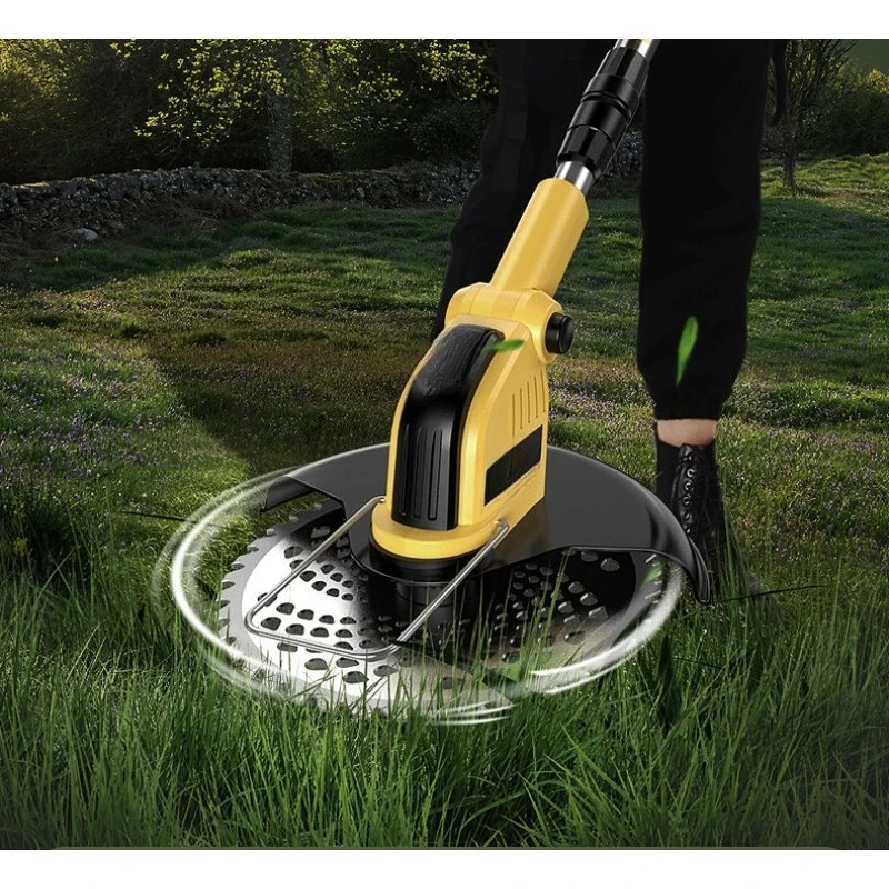 Rechargeable Lithium Battery Lawn Mower High Power Small Electric Grass Trimmer For Household Weeding