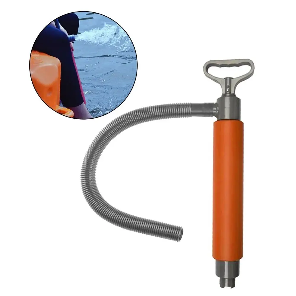 46 سنتيمتر كاياك مضخة يدوية المحمولة خفيفة الوزن العائمة اليد مضخة نزح لمط مع تمديد أنبوب كاياك مضخات الصرف اليدوي