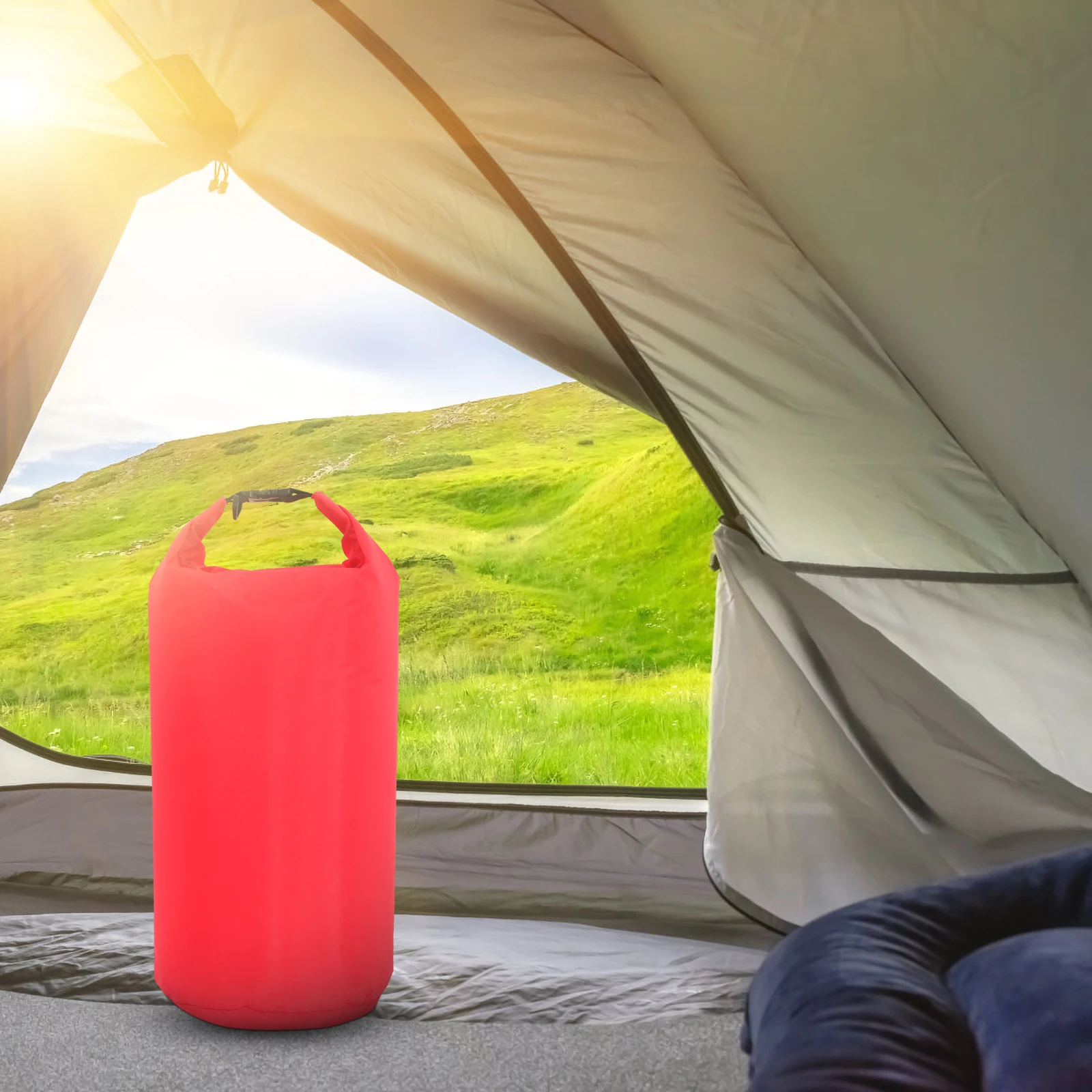 

15L Compression Dry Sack Waterproof Bag For Canoe Kayak Rafting Reinforced Stitching Dustproof Sandproof Humidity Resistant Roll