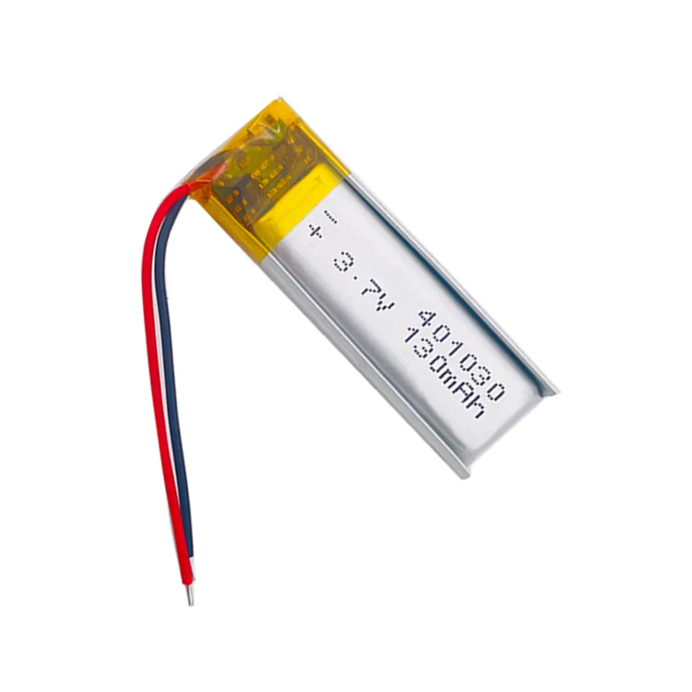 10 قطعة 401030 371030 3.7 فولت 130 مللي أمبير ليثيوم بوليمر يبو بطارية قابلة للشحن ل MP3 MP4 GPS سماعة رأس بخاصية البلوتوث كاميرا قلم فيديو #5