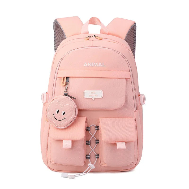 

Korean Women Backpacks Large Capacity Student Girls Boys Schoolbags Waterproof Nylon Daypack Kids Shoulder Bags with Mini Purses