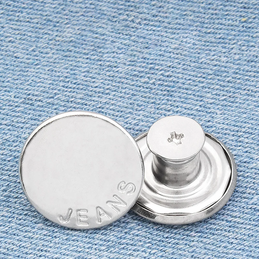 

40Pcs Replacement Jean Buttons Jeans Press Studs Excellent Quality Durable Your Personality Easy to Use At Home Or
