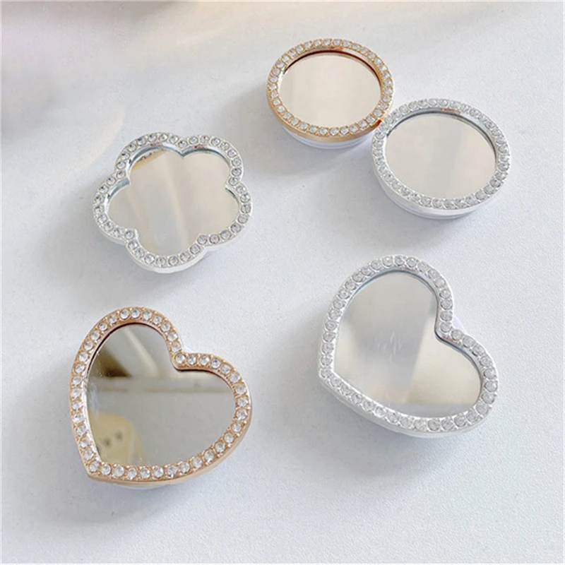 

Блестящий 3D Алмазный цветочный зеркальный держатель для телефона Tok Griptok держатель для iPhone 15 14 13 Samsung аксессуары универсальная подставка для телефона на палец