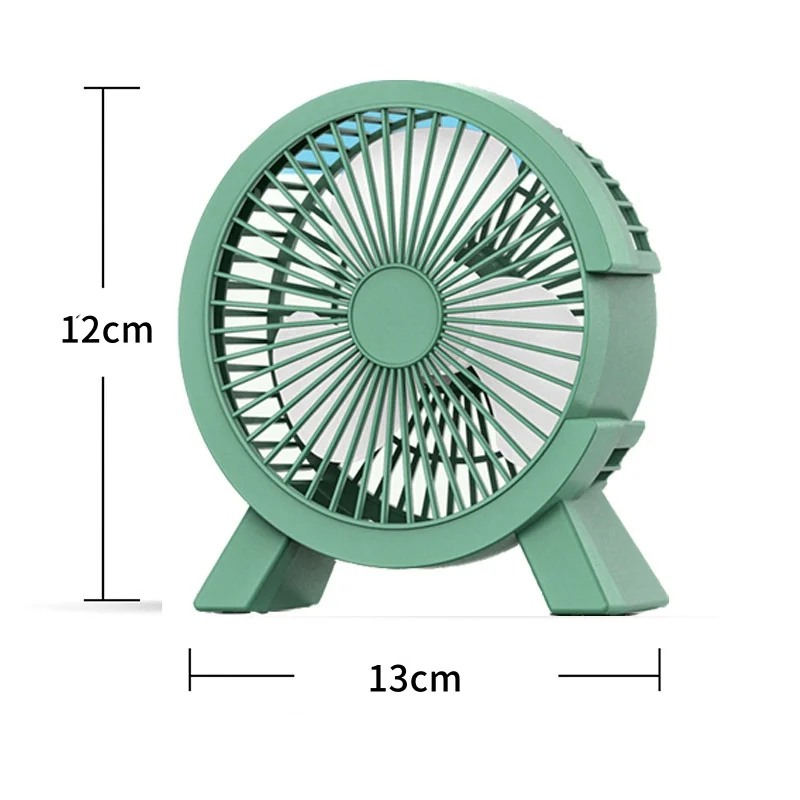 Colorful Desk Fan Mini USB Fan Compact Design Low Noise Operation Personal Cooling Soft Rubber Pad Stable Base