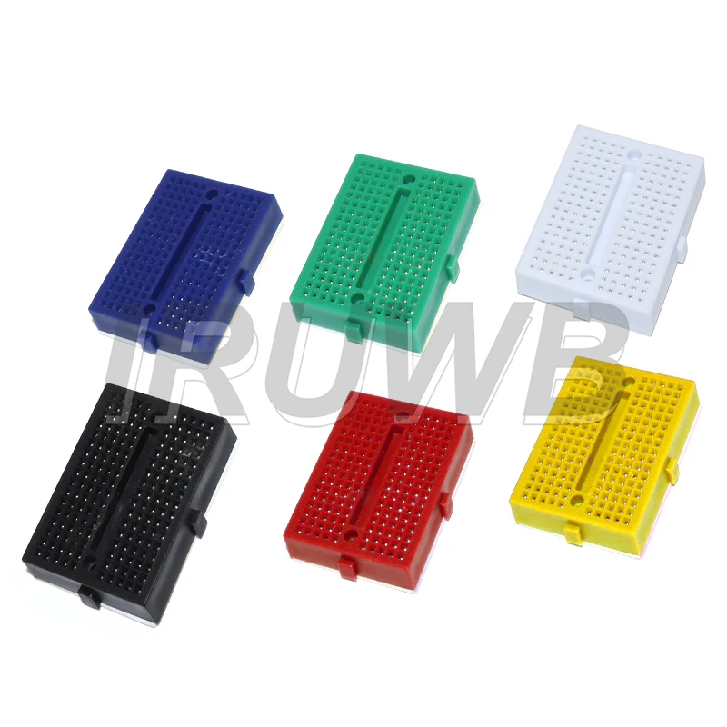 6Pcs Mini Breadboard Kit with 170 Tie Points - Solderless SYB-170 Prototype PCB Bread Board for Arduino, Raspberry Pi, and More