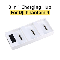 For DJI Phantom 4/4 Pro V2.0/4 Advanced/4 RTK Drone Flight Battery Charger 3 In 1 Smart Digital Display Charging Hub Accessories