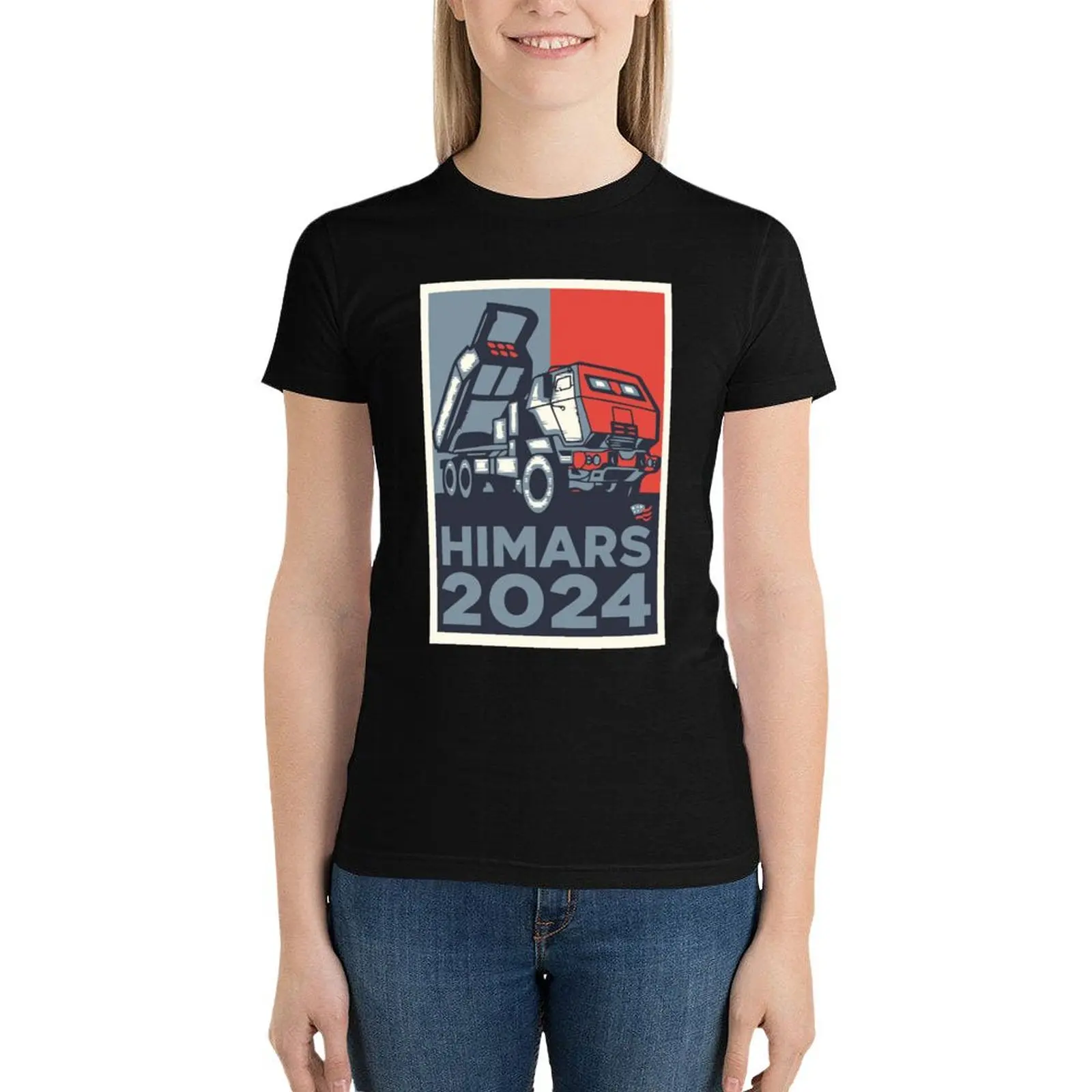 Himars 2024 T-Shirt oversized tees tops summer clothes for Women