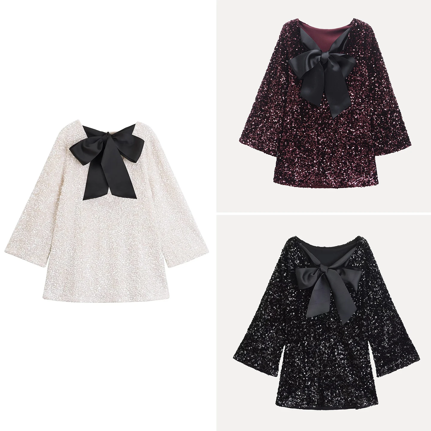 

Sweet Sle Knot iny Sequin Women's Faion Dr Individuali Versatile Daily Wear Z Brand Autumn 2025