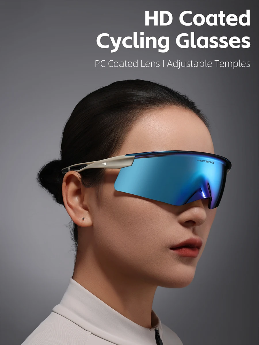 AliExpress West Biking WEST BIKING Anti-UV Coated Cycling Glasses Aero Beak Outdoor Sunglasses Windproof  Lightweight MTB Road Bike Men Women Cycling