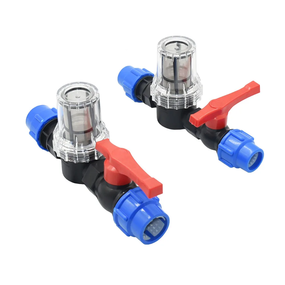 

20/25/32mm Water Pipe Quick Connector Filter Garden Irrigation System PE Hose ​Strainer Filtration