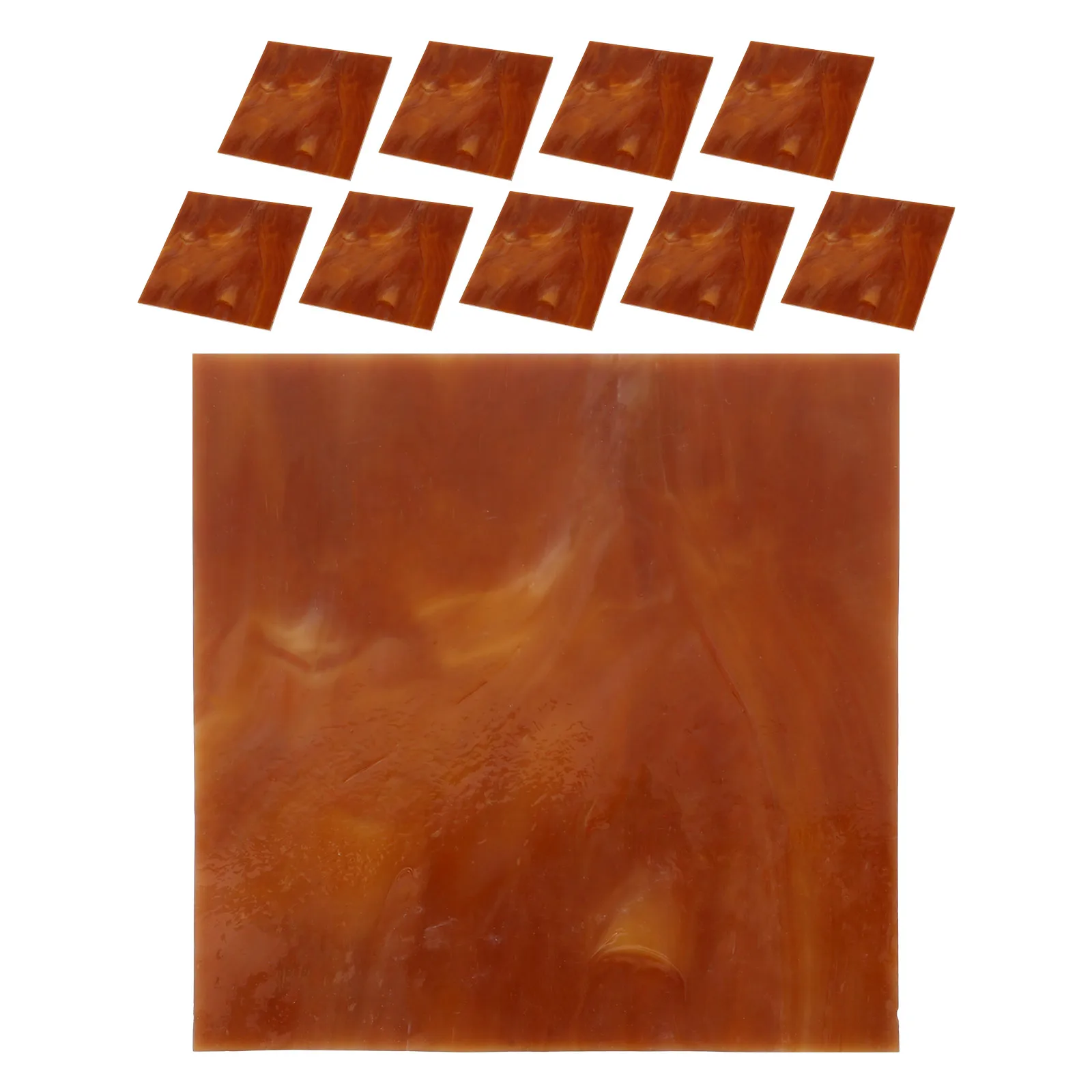 

10Pcs Stained Glass Sheets DIY Tiles for Church Decorations Longlasting Illumination Multiple Sizes